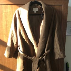H&M Conscious Tan Brown Woollen Overcoat